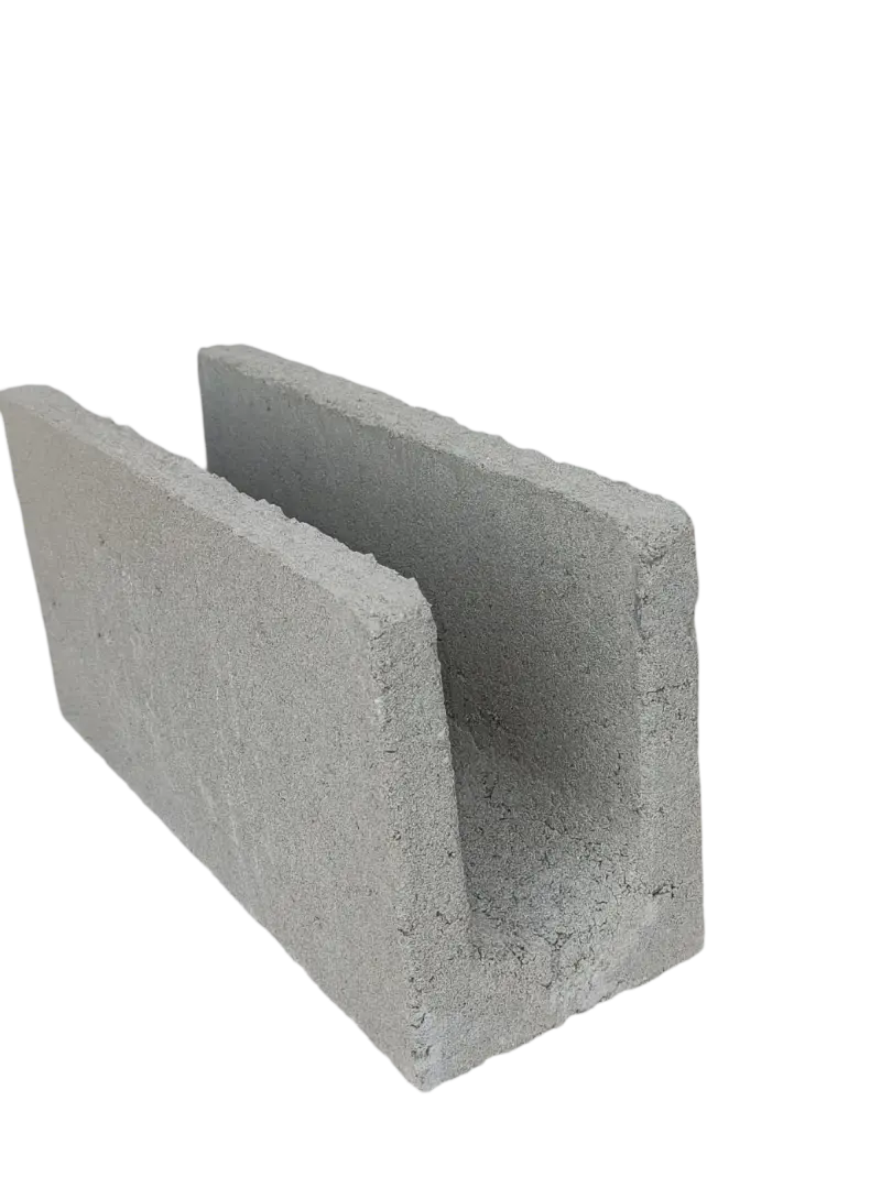 Bloco Calha de Concreto estrutural 14x19x39cm
