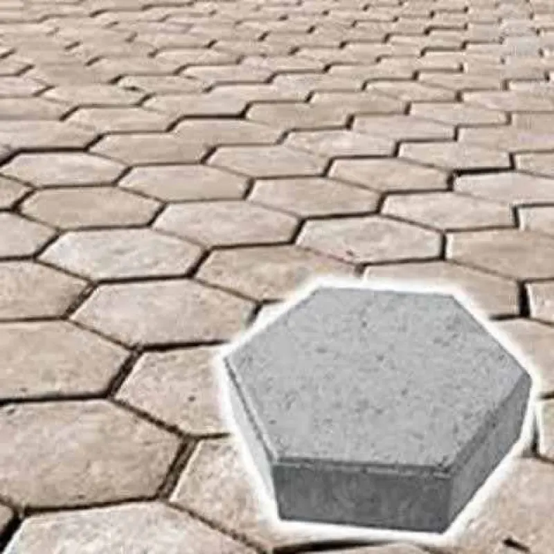 Lajota sextavada 25x25x08cm - 35 MPA