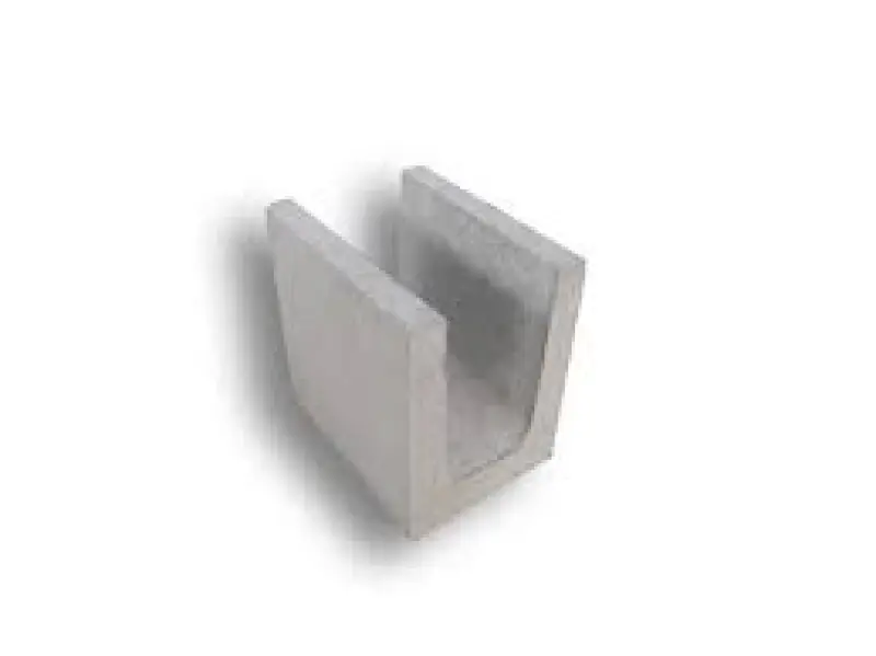Meia canaleta estrutural 14x19x19cm